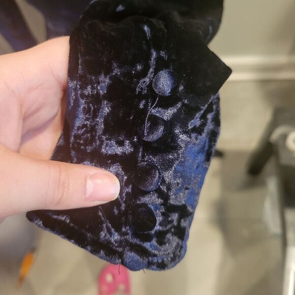 Greylin Clarissa Wrap Crushed Velvet Dress Size Small - Picture 5 of 11